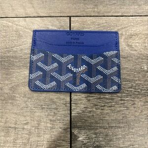 goyard saint sulpice card holder (blue) dark blue